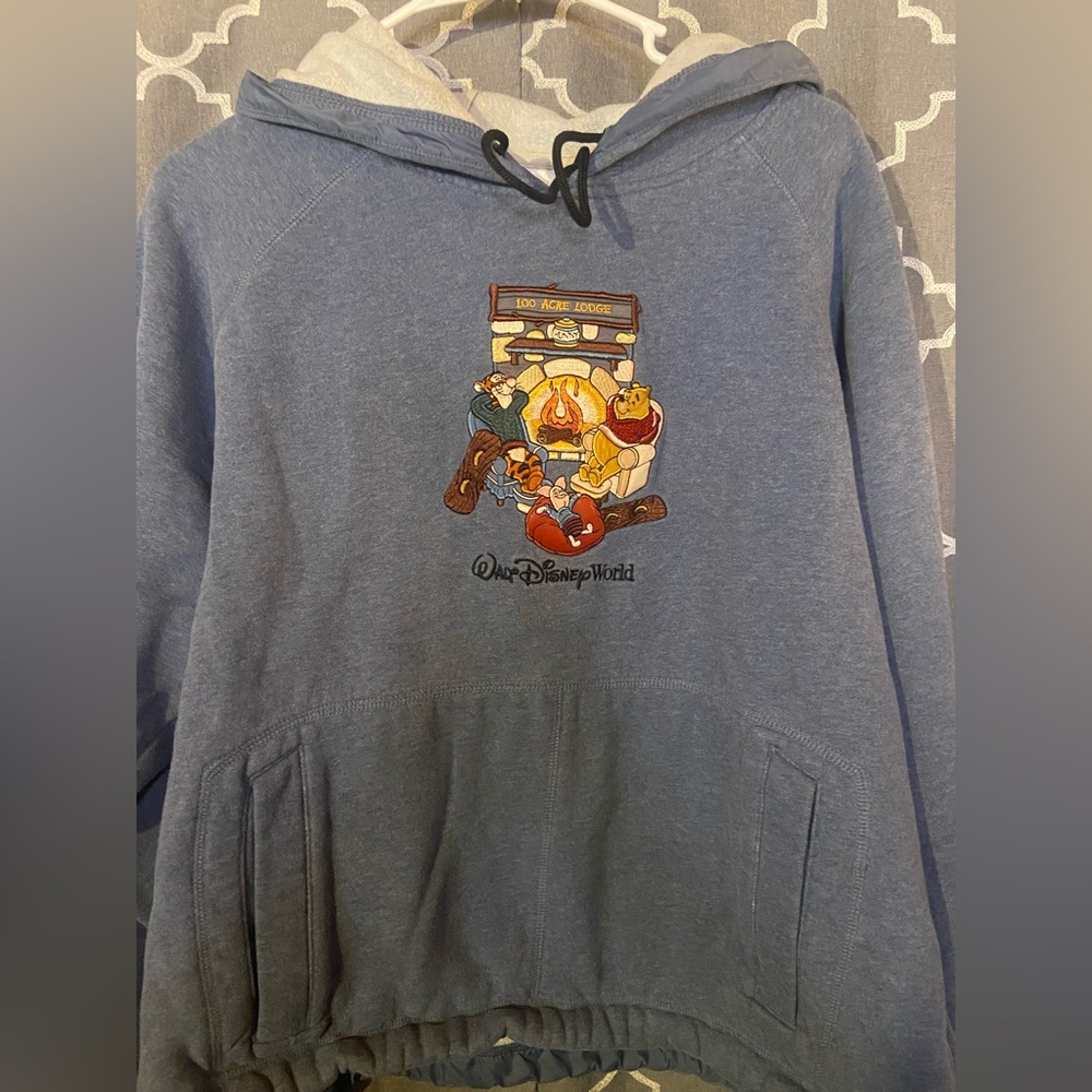 Vintg Disney Blue  with  hoodie Classic Characters